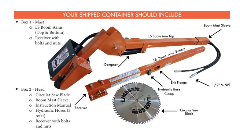 LimbSaw Hydraulic Circular Saw - Standard Boom