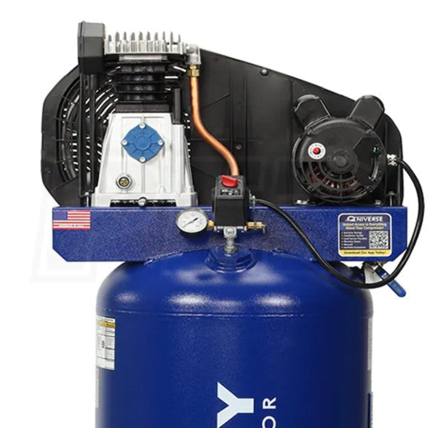 Quincy Air Compressor 3.5 HP 60 Gallon Single Stage 1-Phase 230V New - 2021116664