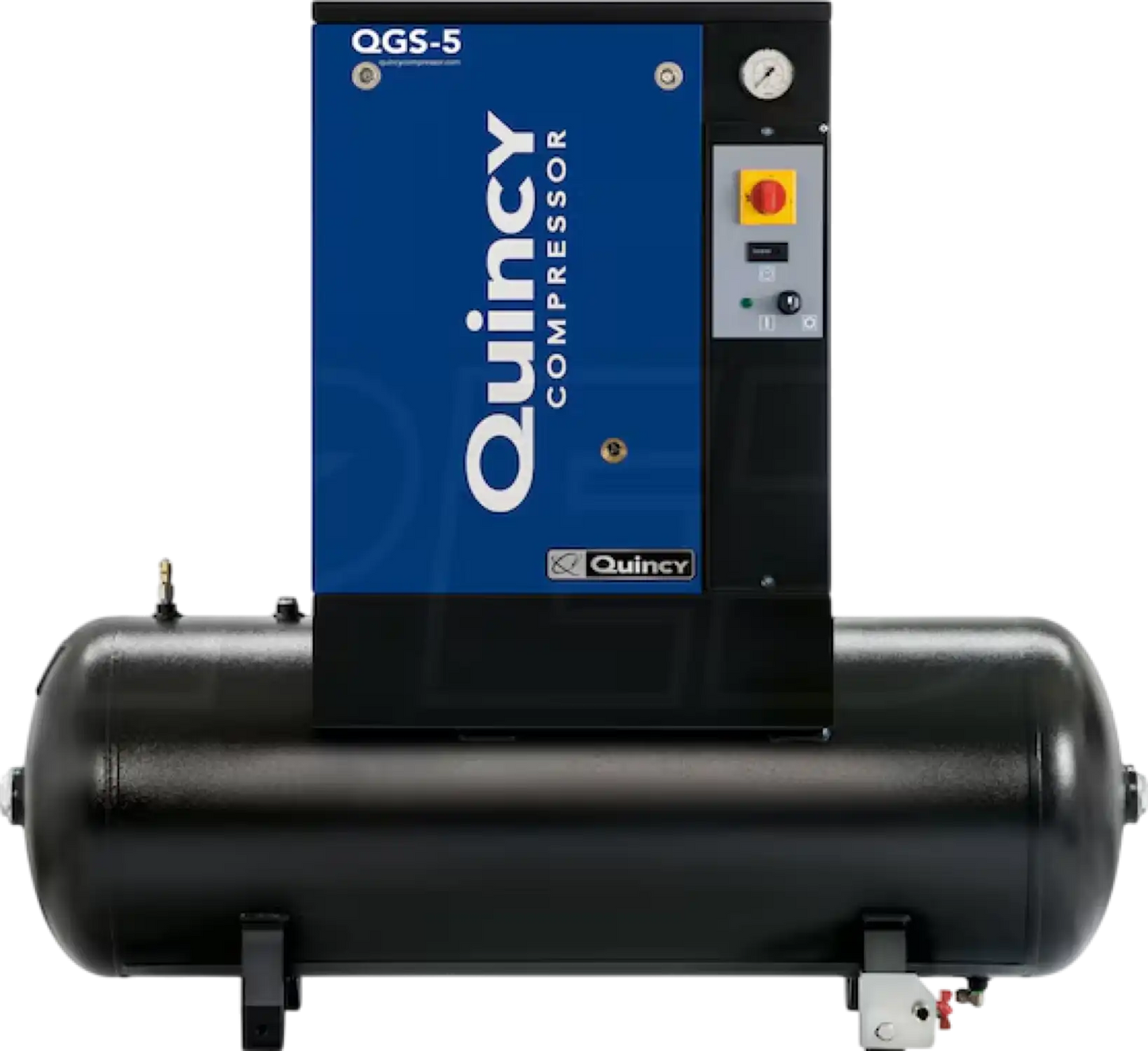 Quincy QGS Air Compressor 5 HP 60 Gallon Tank-Mounted Rotary Screw 1-Phase 230V New - 4152051925