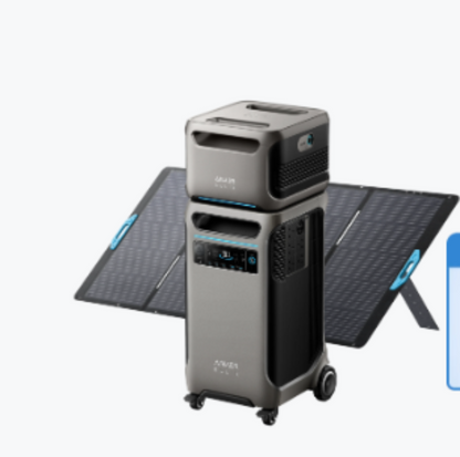 Aurora Generators SOLIX F3800 Solar Generator + Anker solix F3800 Expansion Battery + Anker solix 40OW Solar Panel - B179011M