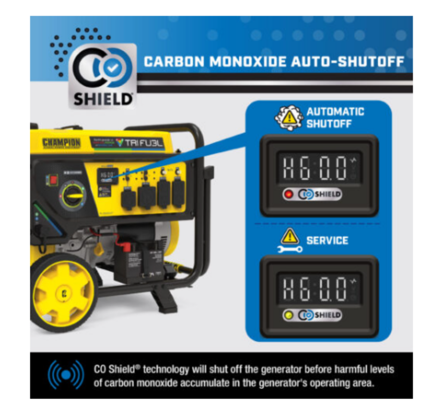 Aurora Generators  Champion 9200 Watt TRI FUEL w/Electric Start - PowerGen USA - 201438