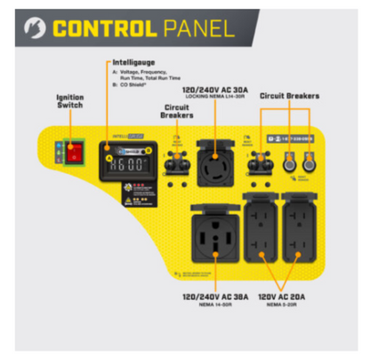 Aurora Generators Electric Start Generator with CO Shield - PowerGen USA - 201494