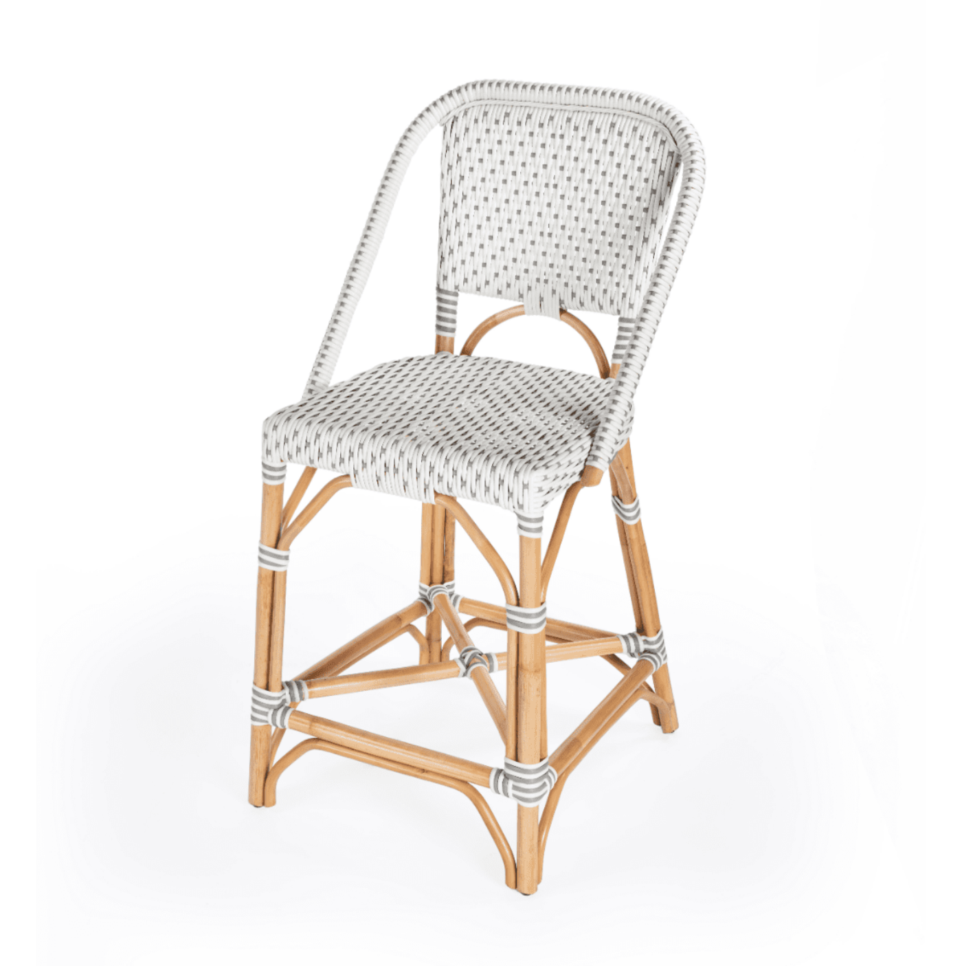 Butler Specialty Company Solstice Rattan 25"" Counter Stool, Gray  - 5399329