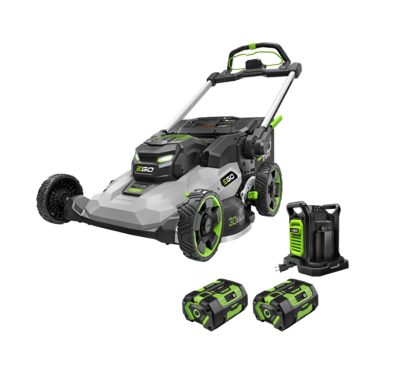 EGO Power+ 1300 Series 30 Inch Lawn Mower with Super Composite Deck, Self Propelled and Dual Motors with (2) 6Ah Batteries and Dual Port Charger -  LM3004SP-2