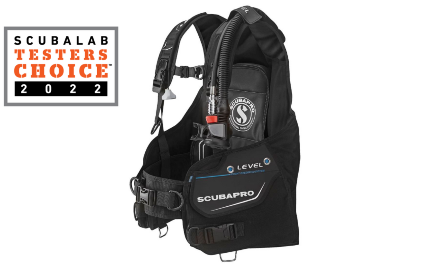 ScubaPro Level BCD w/ AIR2 Inflator (2022) - BCD388 01-XS