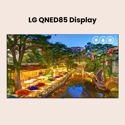 Sealoc Outdoor Smart TV- LG QNED85 evo AI 4K