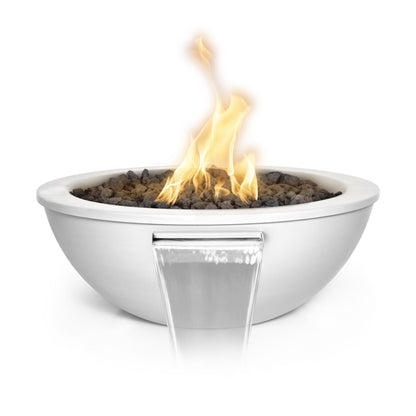 Sedona Powder Coated Fire & Water Bowl White