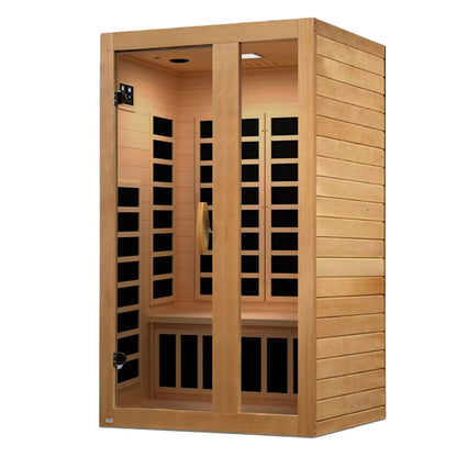 Golden Designs 2 Person Low EMF FAR IR Sauna  - DYN-6229-01