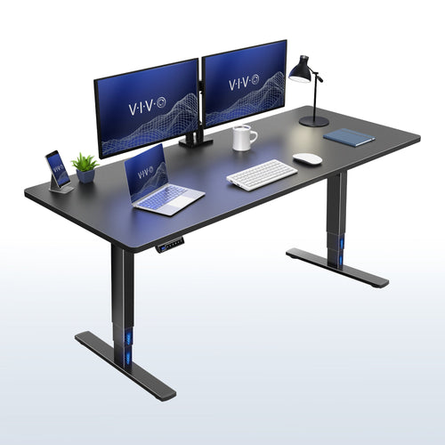 VIVO 2E Series - 71" x 30" Electric Desk with Touch Screen Memory Controller - DESK-KIT-2E71B
