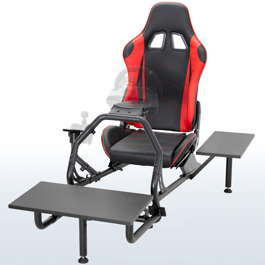 VIVO Racing Simulator Cockpit with Shelf Kit - STAND-KIT-RACE1S