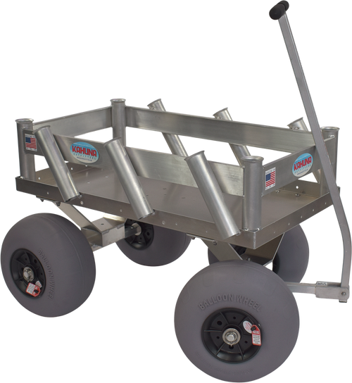 Alumacart Sidekick Beach and Fishing Wagon with Rod Holders New - SIDEKICK