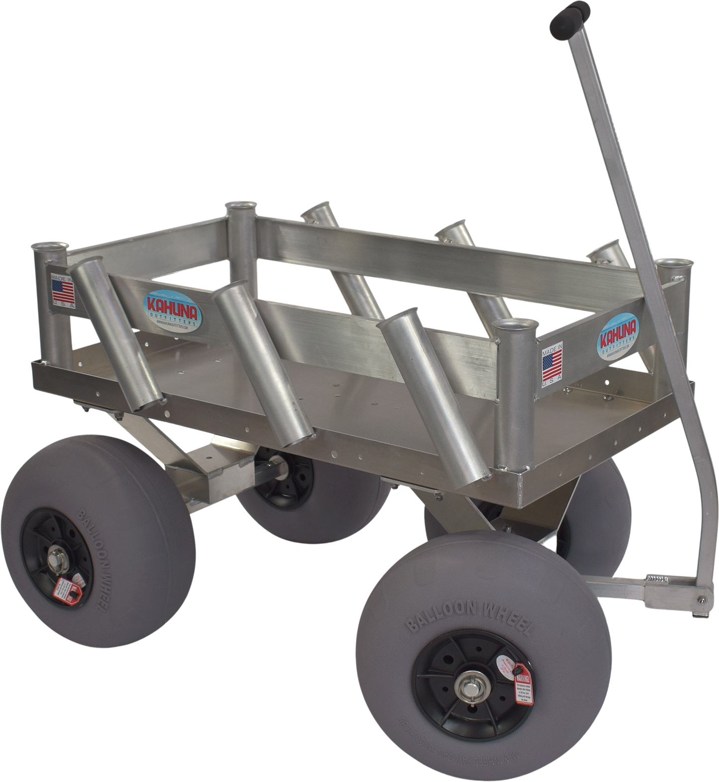 Alumacart Sidekick Beach and Fishing Wagon with Rod Holders New - SIDEKICK