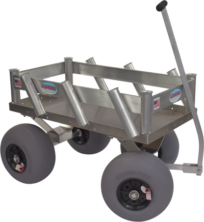 Alumacart Sidekick Beach and Fishing Wagon with Rod Holders New - SIDEKICK