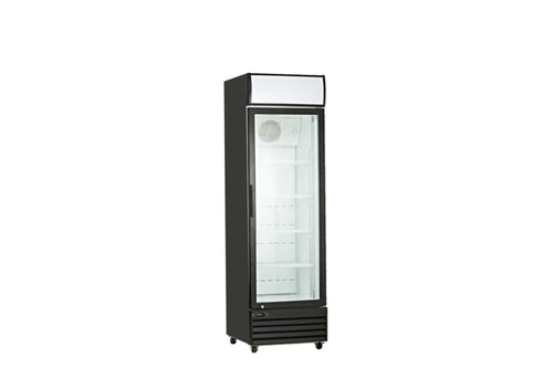 Kool-It  23" Wide 1 Swing Door Black Merchandiser Refrigerator - KGM-13