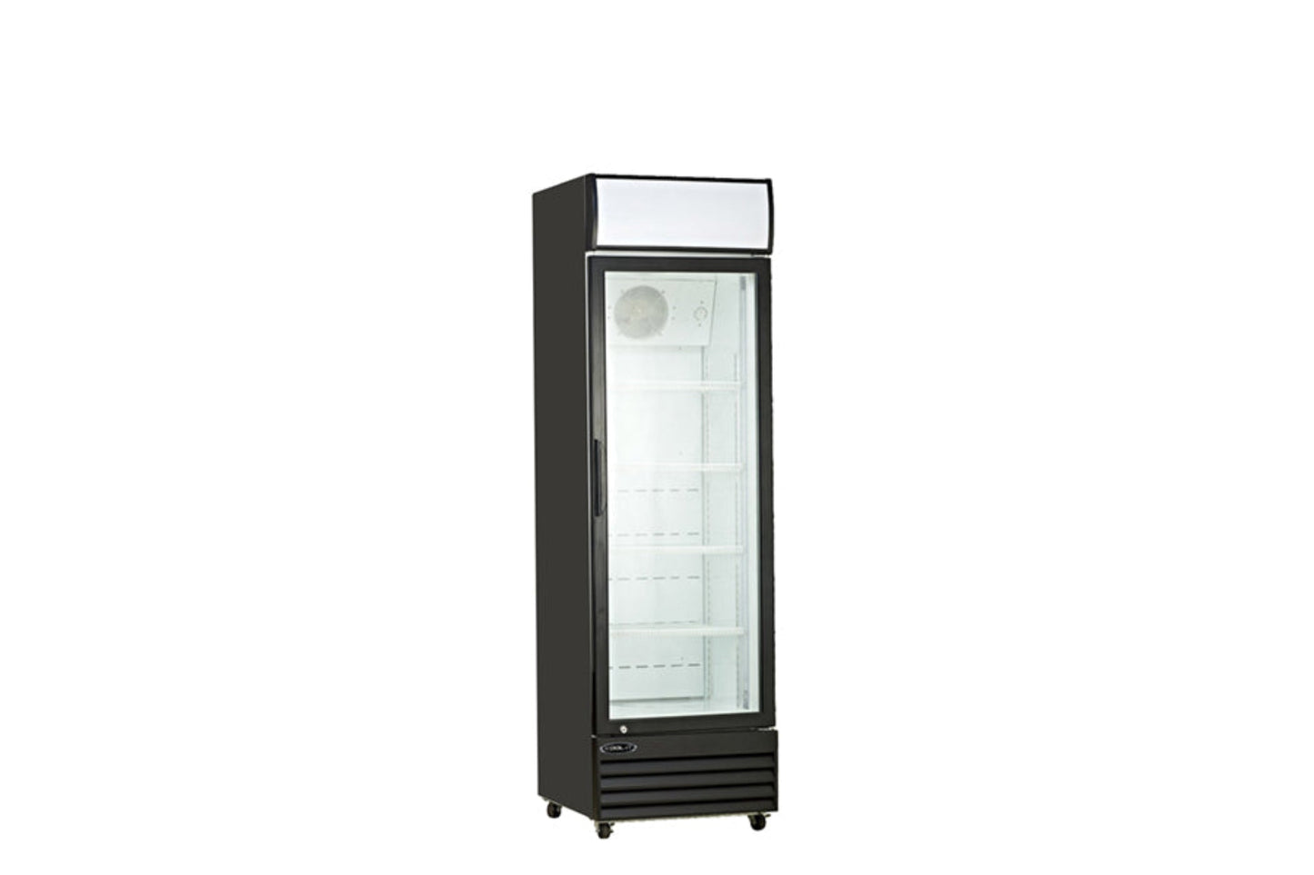 Kool-It  23" Wide 1 Swing Door Black Merchandiser Refrigerator - KGM-13