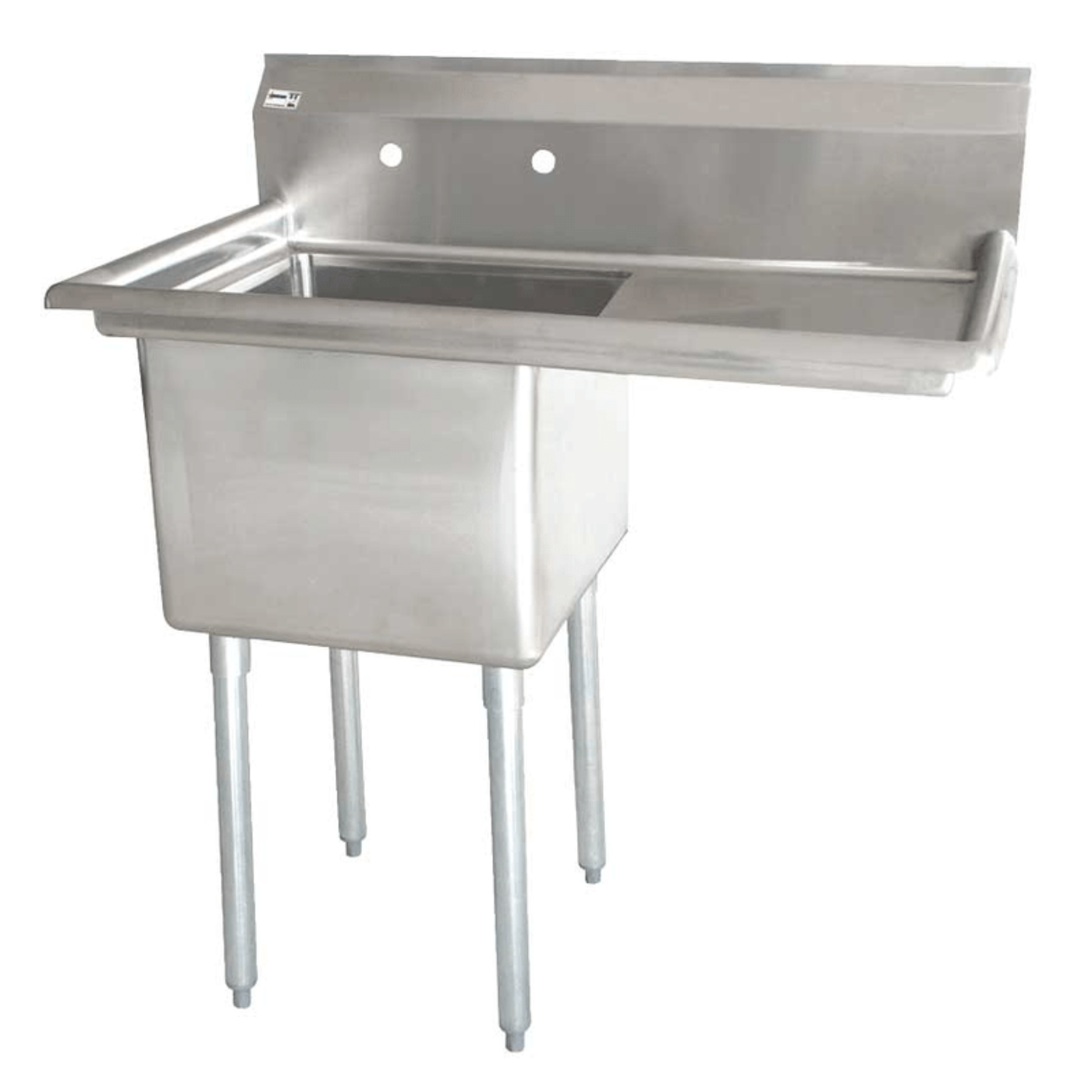 Chef AAA - One Tub Pot Sink 3.5 Inch Center Drain Right Drain Board  - 43784