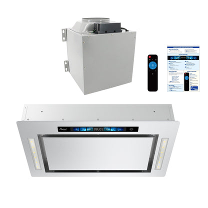 AWOCO  RH-IT08-GV Ceiling Mount Range Hood - Split Insert - Voice & Gesture - AWC-RH-IT08-GV30