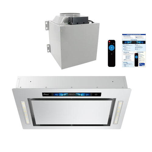 AWOCO  RH-IT08-GV Ceiling Mount Range Hood - Split Insert - Voice & Gesture - AWC-RH-IT08-GV30