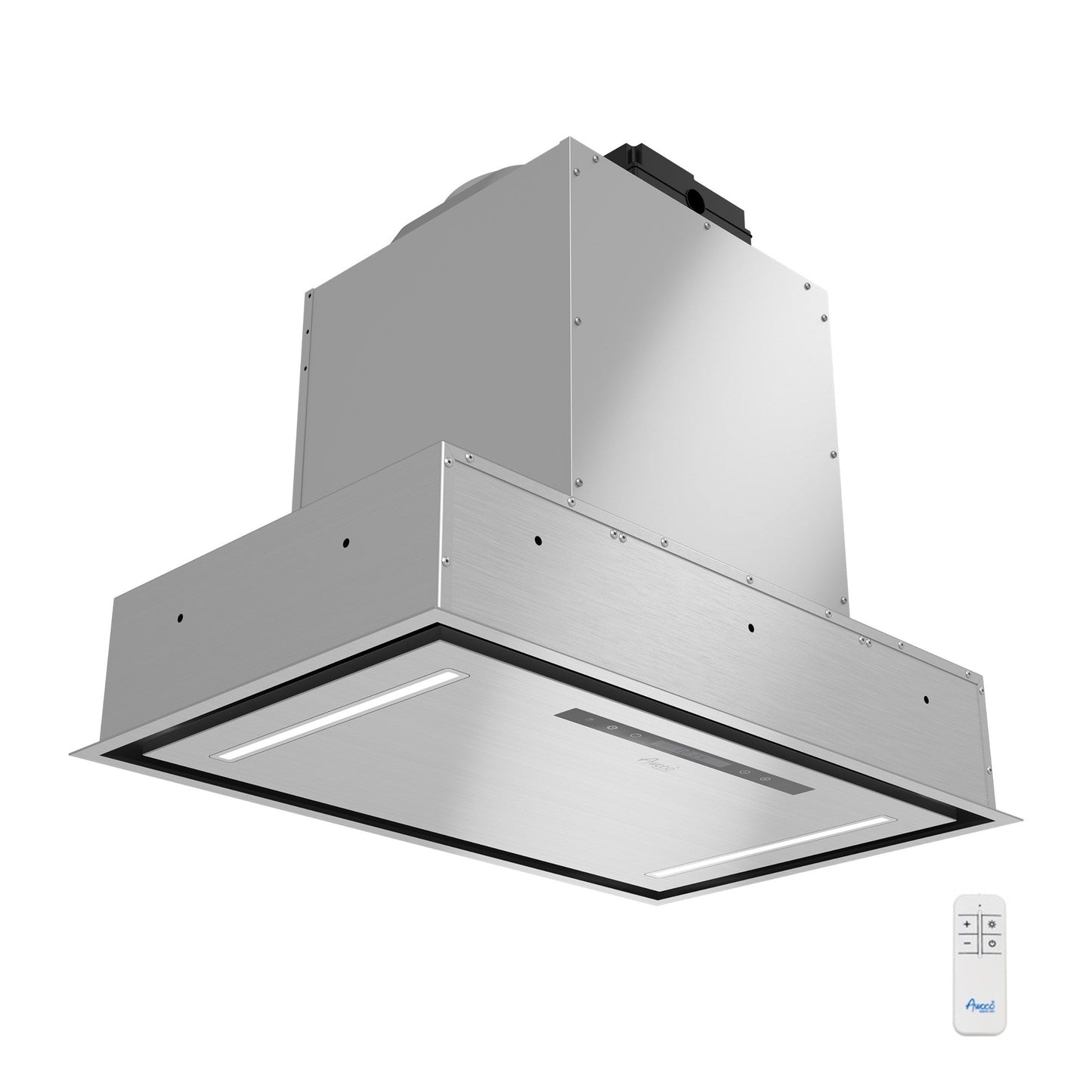 AWOCO  RH-BQ08-CR Ceiling Mount Range Hood - Insert & Island - 1000 CFM - AWC-RH-BQ08-CR30