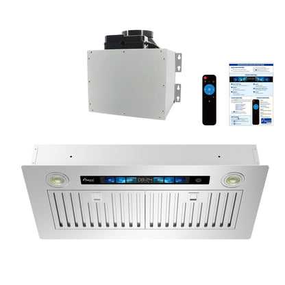 AWOCO  RH-IT06-V Ceiling Mount Range Hood - Split Insert - 800CFM - 6" Blower - RH-IT06-V30-COLD
