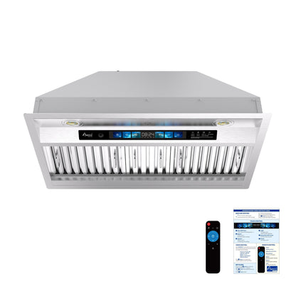 AWOCO RH-BQ-XV Range Hood Insert - Voice & Gesture - 800 CFM - 6" Top Vent - RH-BQ-XV30