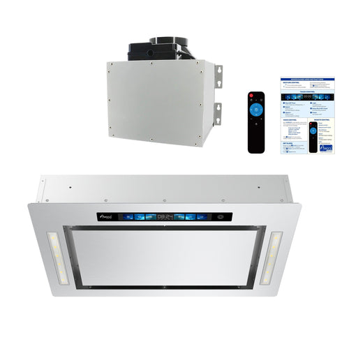 AWOCO  RH-IT06-GV Ceiling Mount Range Hood - Split Insert - Voice & Gesture - AWC-RH-IT06-GV30