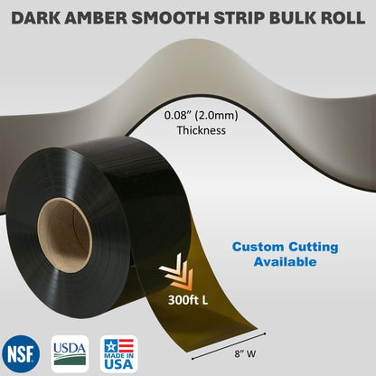 Welding Strip Roll 8in x 300ft - 0.08in Dark Amber - Aleco