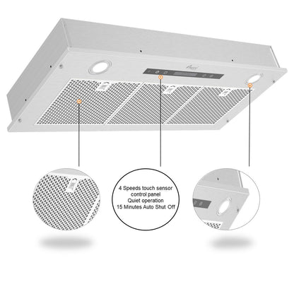 AWOCO  RH-IT08-R Ceiling Mount Range Hood Mesh Filters - Split Insert - 1000 CFM & 8" Vent - RH-IT08-R30-COLD-MESH