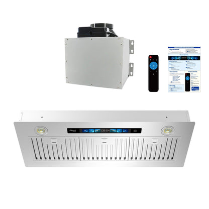 AWOCO  RH-IT06-V Ceiling Mount Range Hood - Split Insert - 800CFM - 6" Blower - RH-IT06-V30-COLD