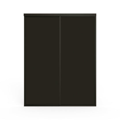 Doors22 96x80 Glass Sliding Closet Door Smoked Clear 4 panels - CLB96x80smokedclear