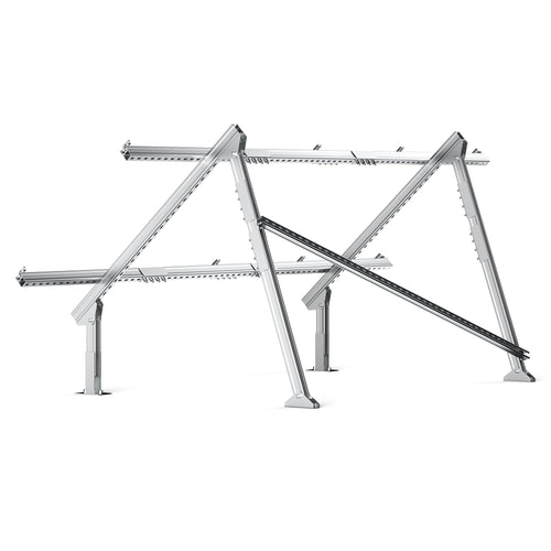 Rich Solar Solar Ground Mount | Fit MEGA 200/MEGA 220/MEGA 250 | Adjustable, Easy-to-Install Brackets for 1-4 Panels - RS-GM02