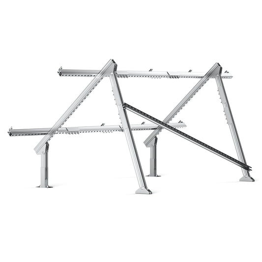 Rich Solar Solar Ground Mount | Fit MEGA 200/MEGA 220/MEGA 250 | Adjustable, Easy-to-Install Brackets for 1-4 Panels - RS-GM02