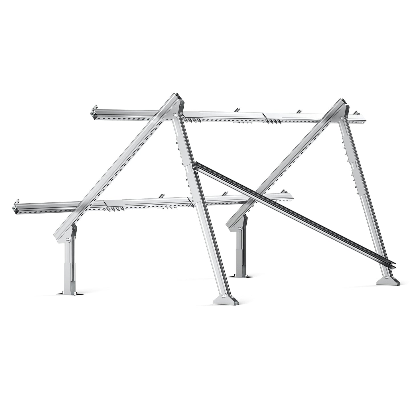 Rich Solar Solar Ground Mount | Fit MEGA 200/MEGA 220/MEGA 250 | Adjustable, Easy-to-Install Brackets for 1-4 Panels - RS-GM02