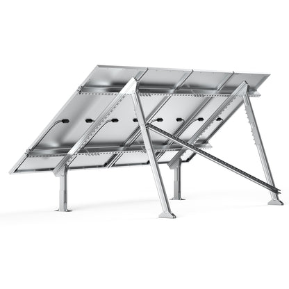 Rich Solar Solar Ground Mount | Fit MEGA 200/MEGA 220/MEGA 250 | Adjustable, Easy-to-Install Brackets for 1-4 Panels - RS-GM02