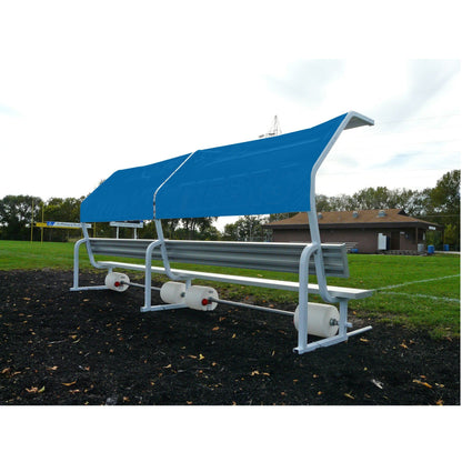 Bleachers Solid Color Portable No-Tip Covered Bench - BNP07CVSHAA