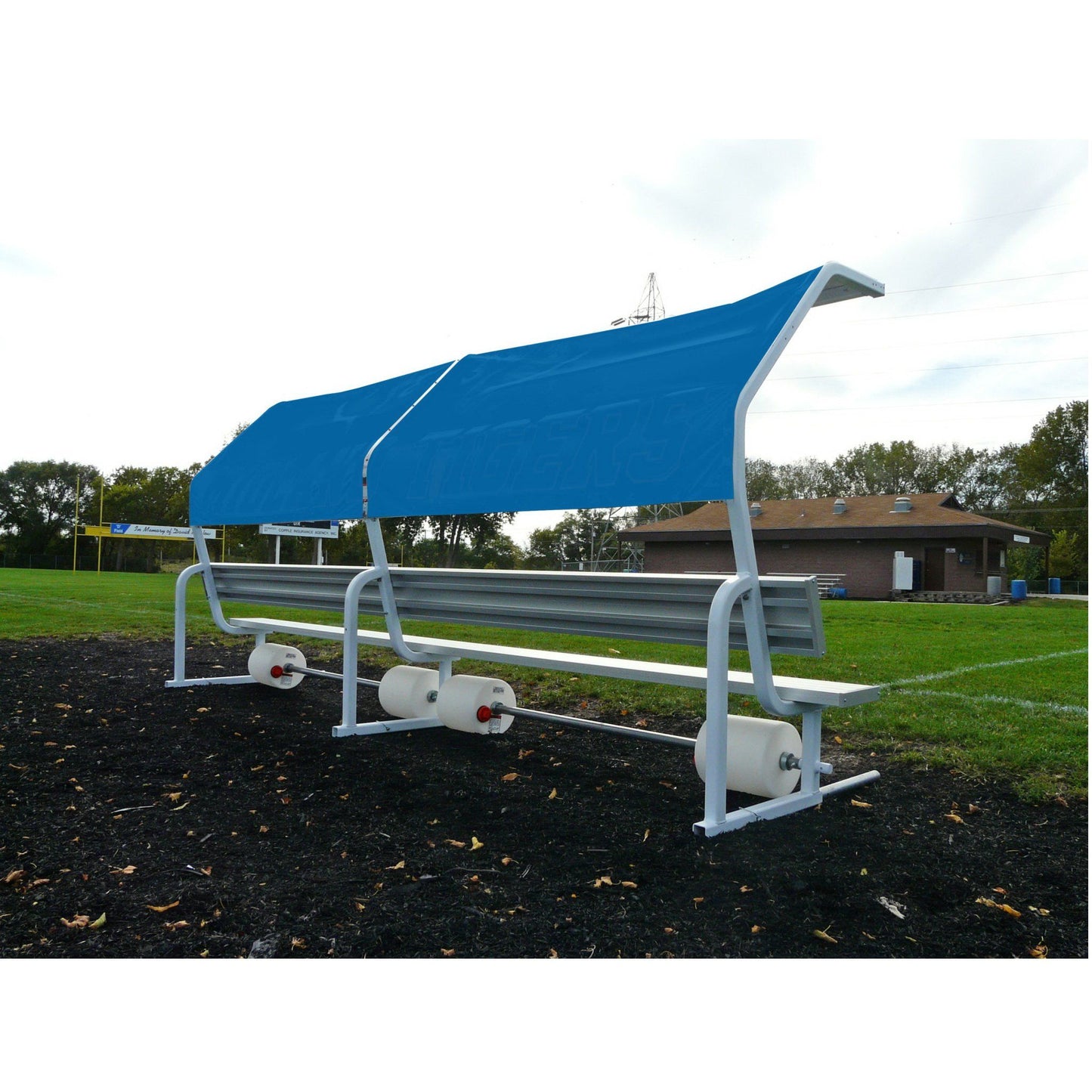 Bleachers Solid Color Portable No-Tip Covered Bench - BNP07CVSHAA