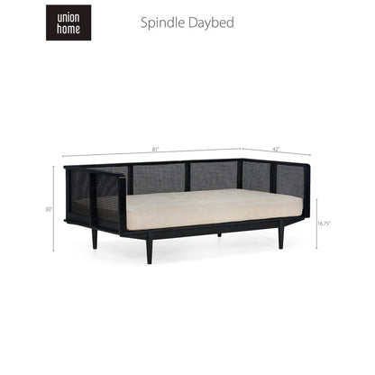 Union Home Spindle Daybed With White Cotton Mattress -  LVR00117