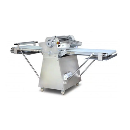 Chef AAA , Commercial Dough Sheeter Conveyor Belt Stainless Steel Floor Model - SSDSFM
