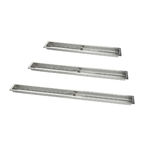 36" Stainless Steel Trough Burner with pan - 36SSTRGH