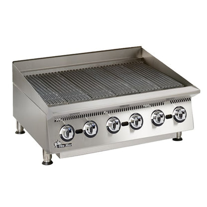 Star 36" 120,000 BTU Natural Gas Radiant Ultra-Max Gas Charbroilers - 8H-8136RCBB