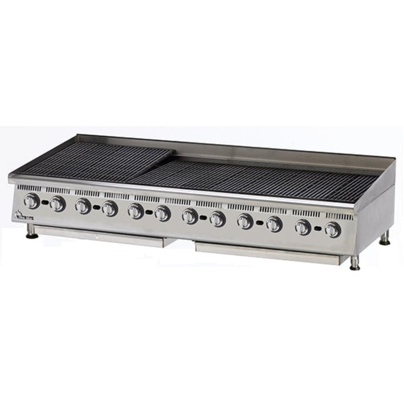 Star 240,000 BTU Natural Gas Ultra-Max Gas Charbroilers -  8H-8072CBB 72"
