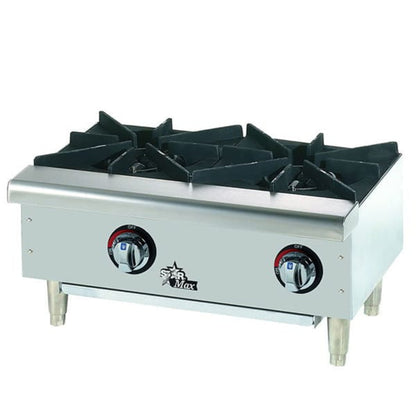 Star-Max 50,000 BTU 24-inch Wide Natural Gas Hot Plates - 8I-602HWF