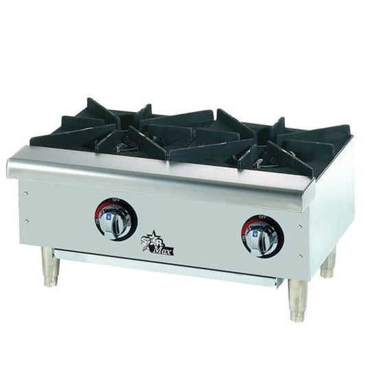 Star-Max 50,000 BTU 24-inch Wide Natural Gas Hot Plates - 8I-602HWF