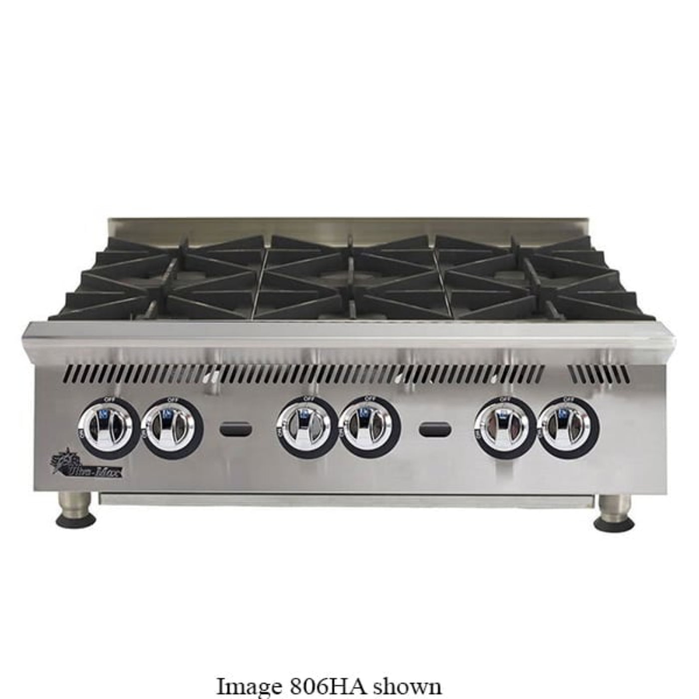 Star 8I-808HA-LP 208,000 BTU 8 Burners Ultra-Max Liquid Propane Hot Plate - 8I-808HA-LP