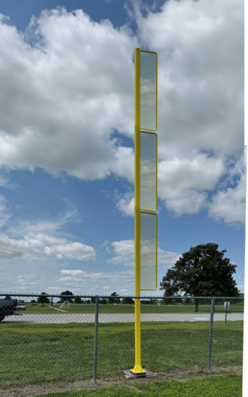 Bison Aluminum 12' Foul Pole - Pair - BBSB12FPXXA