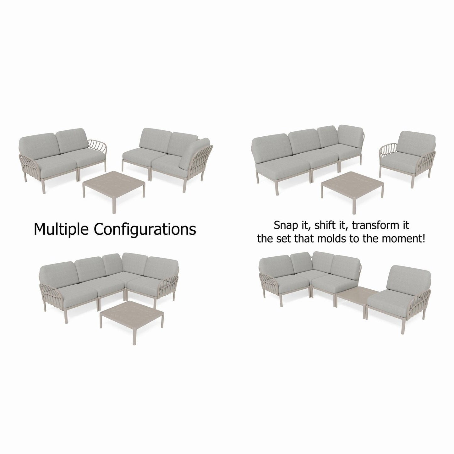 Strata Furniture Dahlia Patio Corner Loveseat and Table  - ODAXLETGG