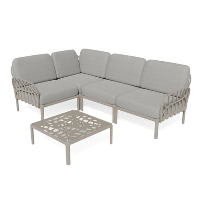 Strata Furniture Dahlia Patio Corner Loveseat and Table  - ODAXLETGG