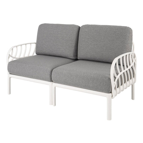 Strata Furniture Dahlia Patio Loveseat White -  ODALWG