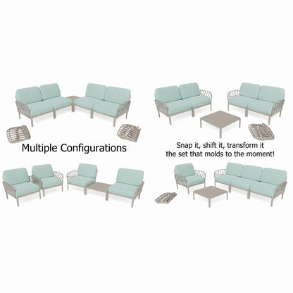Strata Furniture Dahlia Patio Loveseat and Chair Group -  ODALCCTGM
