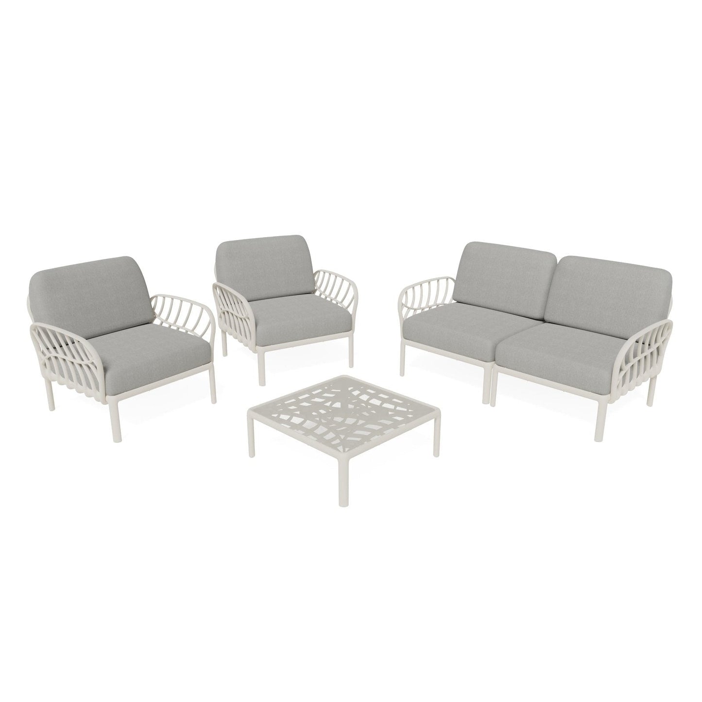 Strata Furniture Dahlia Patio Loveseat and Chair Group  - ODALCCTWG